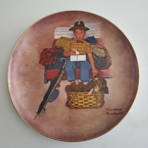 Norman Rockwell 'Scotty's Stowaway' Plate - Picture 1 of 2